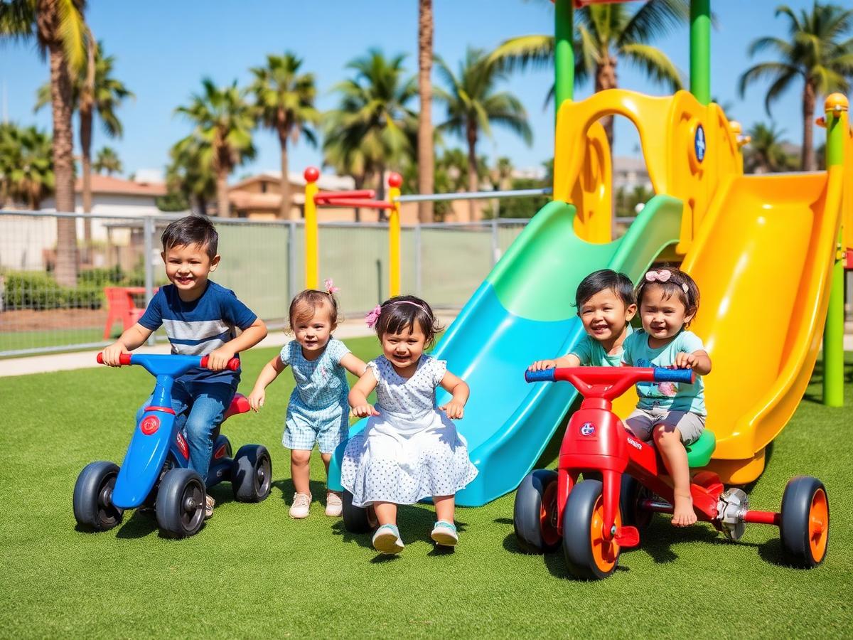 Outdoor playground at Learn N' Play Academy